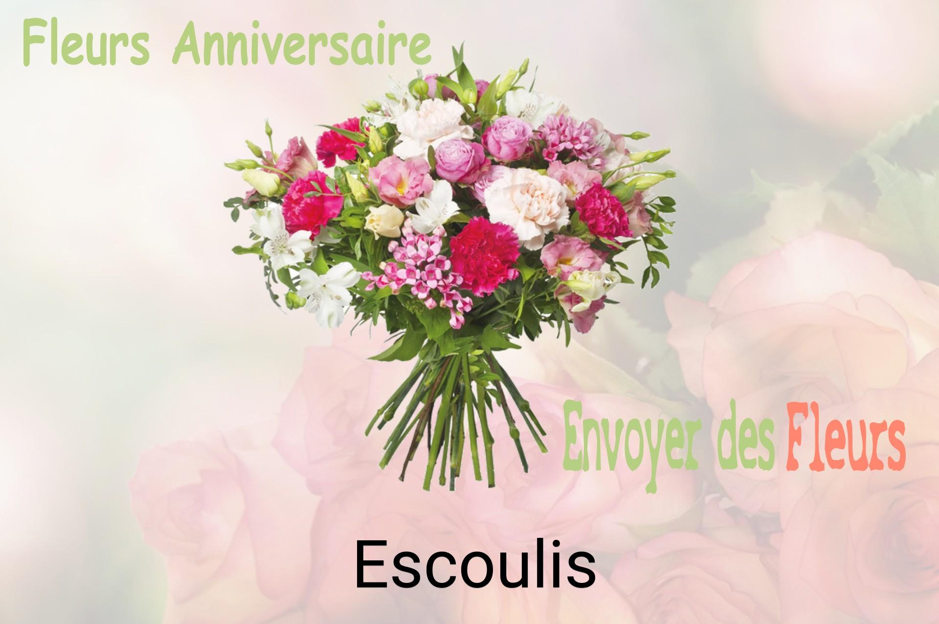 Bouquet de fleurs d’anniversaire livré à Escoulis